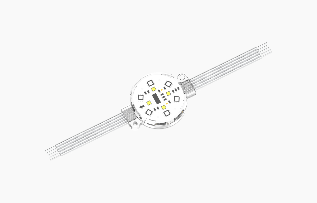LED点光源适用性强：楼体景观造型亮化
